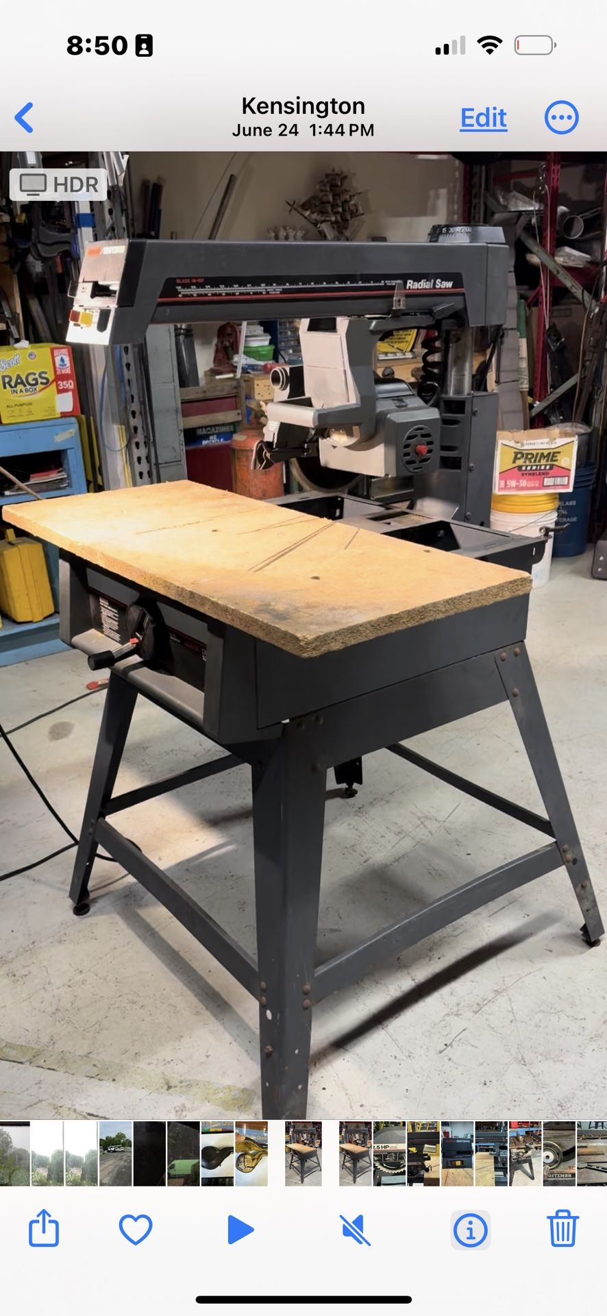 10 Inch Radial Arm Saw