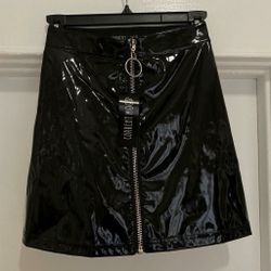 Current Mood Vinyl Mini Skirt