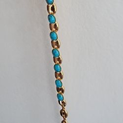 Gold Filled Bracelet With Turquoise 