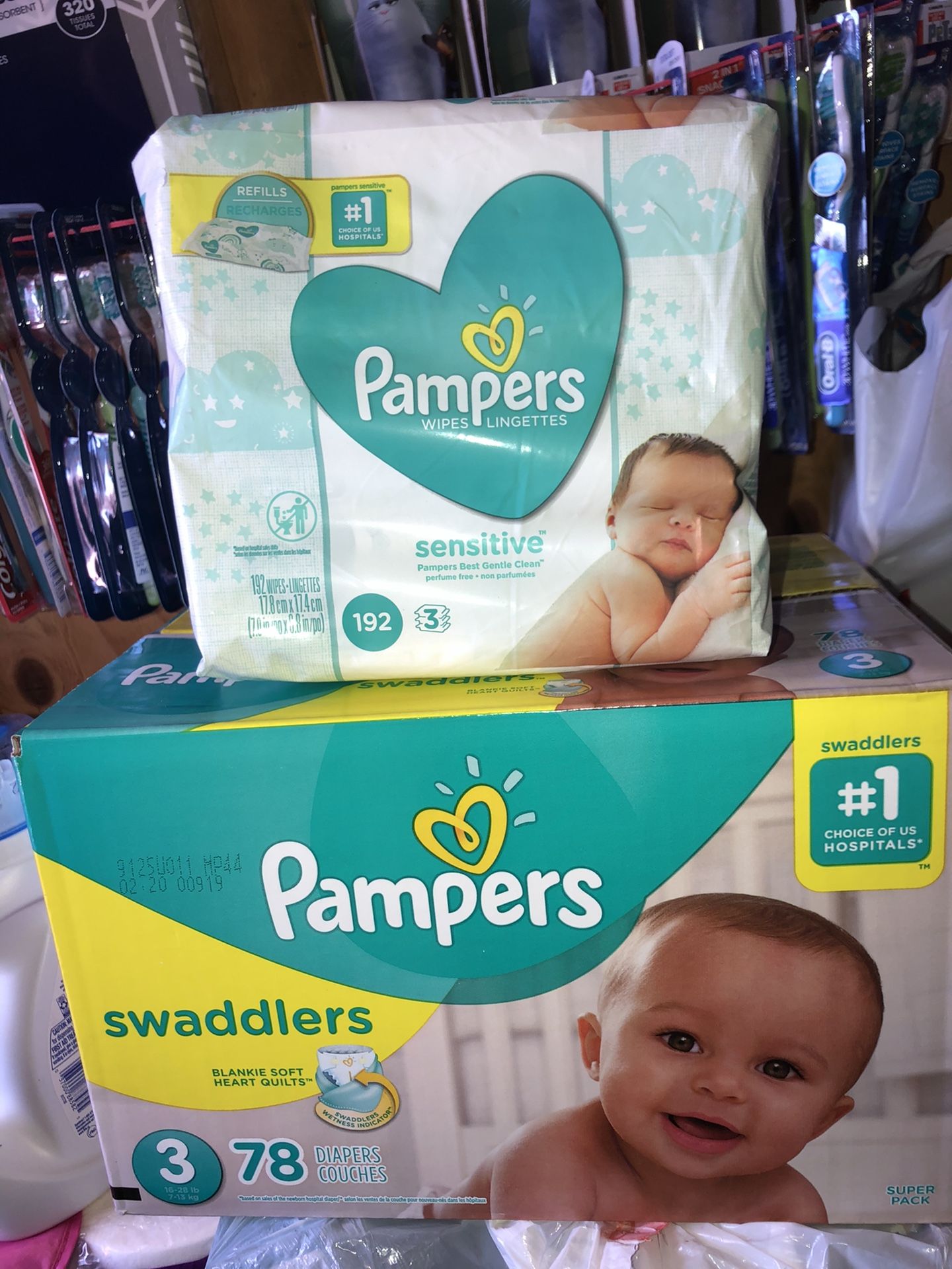 Pampers / wipes