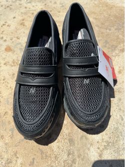 New Balance . Black, loafer style. Sz 9