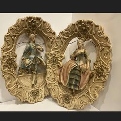 Set of 2 Jayess United Inc Chicago 1963 Figures. 