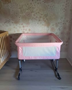 Ihoming Twin Bassinets for Baby, Double Bassinet Bedside for Twins, Double Bassinets Sleeper for 2 Babies