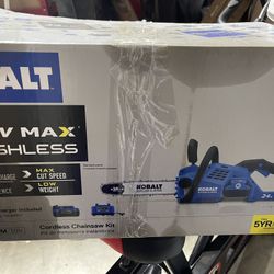 KOBALT 24-volt 12-in Brushless Battery 4 Ah Chainsaw (Battery and Charger Included)