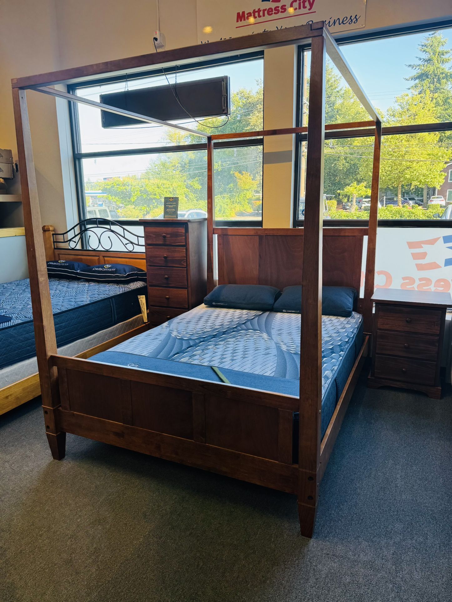 Bedroom Set Blowout β Queen Canopy + Dressers $900! (Mattress Not Included)