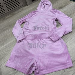 Juicy Couture Velour Tracksuit Jacket and Shorts