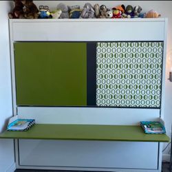 Clei Italian Foldaway Bunk Wall Bed with Desk