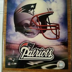 New England Patriots Wooden Wall Plaque