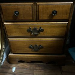 Dresser With Mirror And , Night Stand