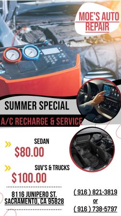 A/C Recharge and Parts - Kia, Nissan, Dodge, Toyota, Honda