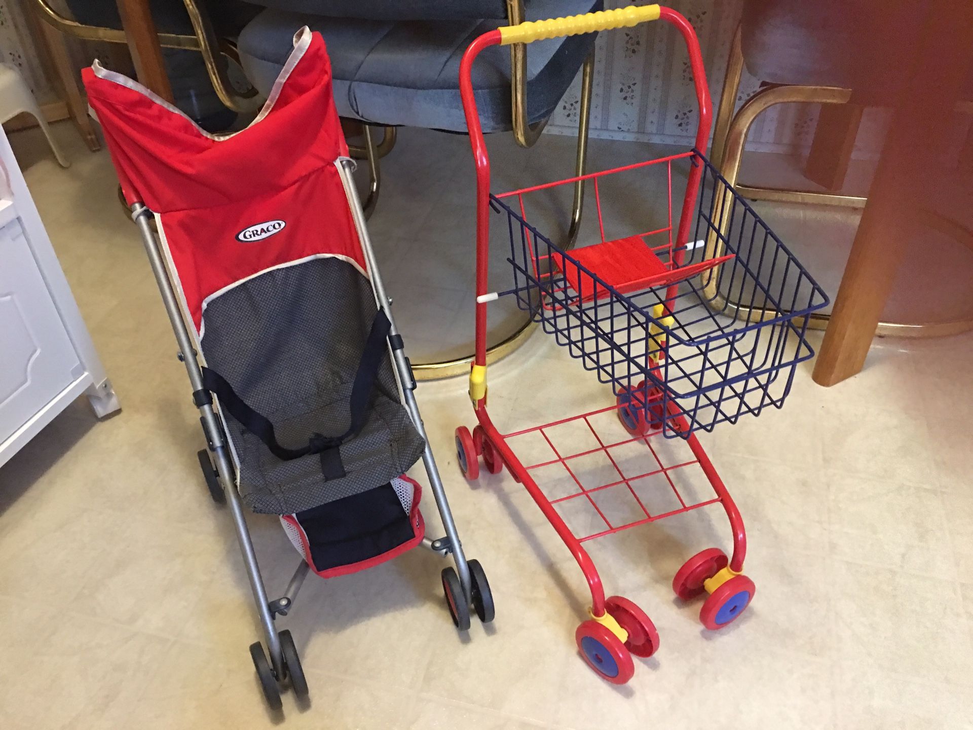 Baby stroller and shopping cart $10