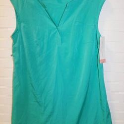 NWT Liz Lange Maternity Women's size Small Turquoise Tunic Top