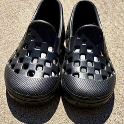 Size 7 - Vans Toddler Slip On TRK Shoes - BLACK