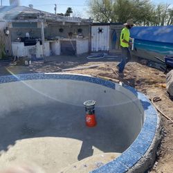 Pool Coping And Waterline Tile 