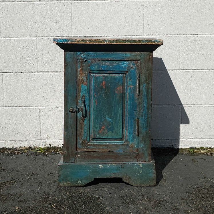 Antique Chippy Paint  Farm Cabinet 