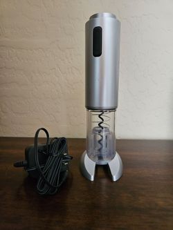 Electric Wine Bottle Opener with Charging Base by food network, like new $5.00