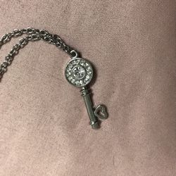 Disney Diamond Heart Key Necklace
