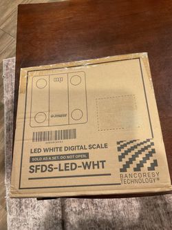 BalanceFrom Fitness LED White Digital Scale
