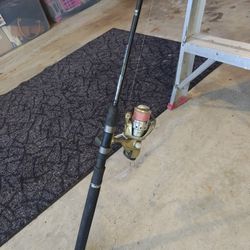 Shimano Tescata 7' Medium Spinning Rod With Okuma Bait Clicker Reel 140 OBO 