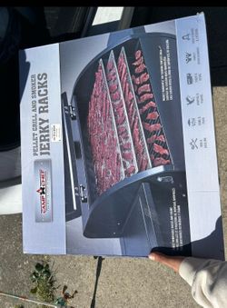 Pellet grill & smoker jerky racks