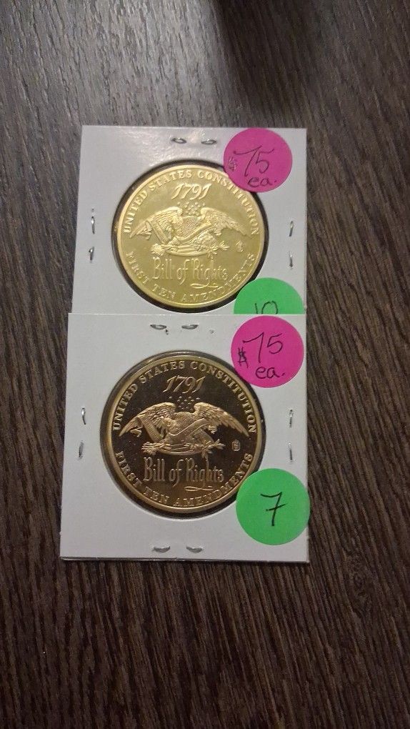 Bill Of Rights Coin Set