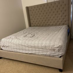 King Tufted Bed Frame