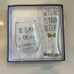 Engagement Glass Gift 