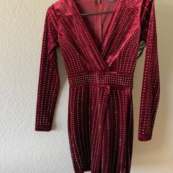 Maroon Windsor Dress