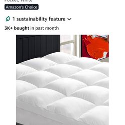 Chopinmoon Queen Size Extra Thick Pillow Top Mattress Topper 