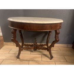 Antique Top Marble Table 