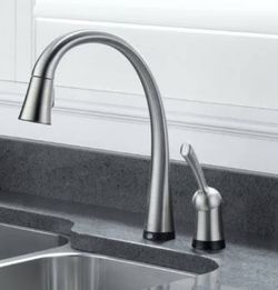 Delta TouchO2 980T-AR-DST Pilar Single Handle Pull-Down Kitchen Faucet