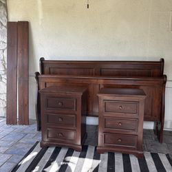 King bed frame and dresser
