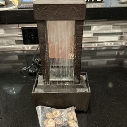 Tabletop Mirrored Tranquility Water Fountain 