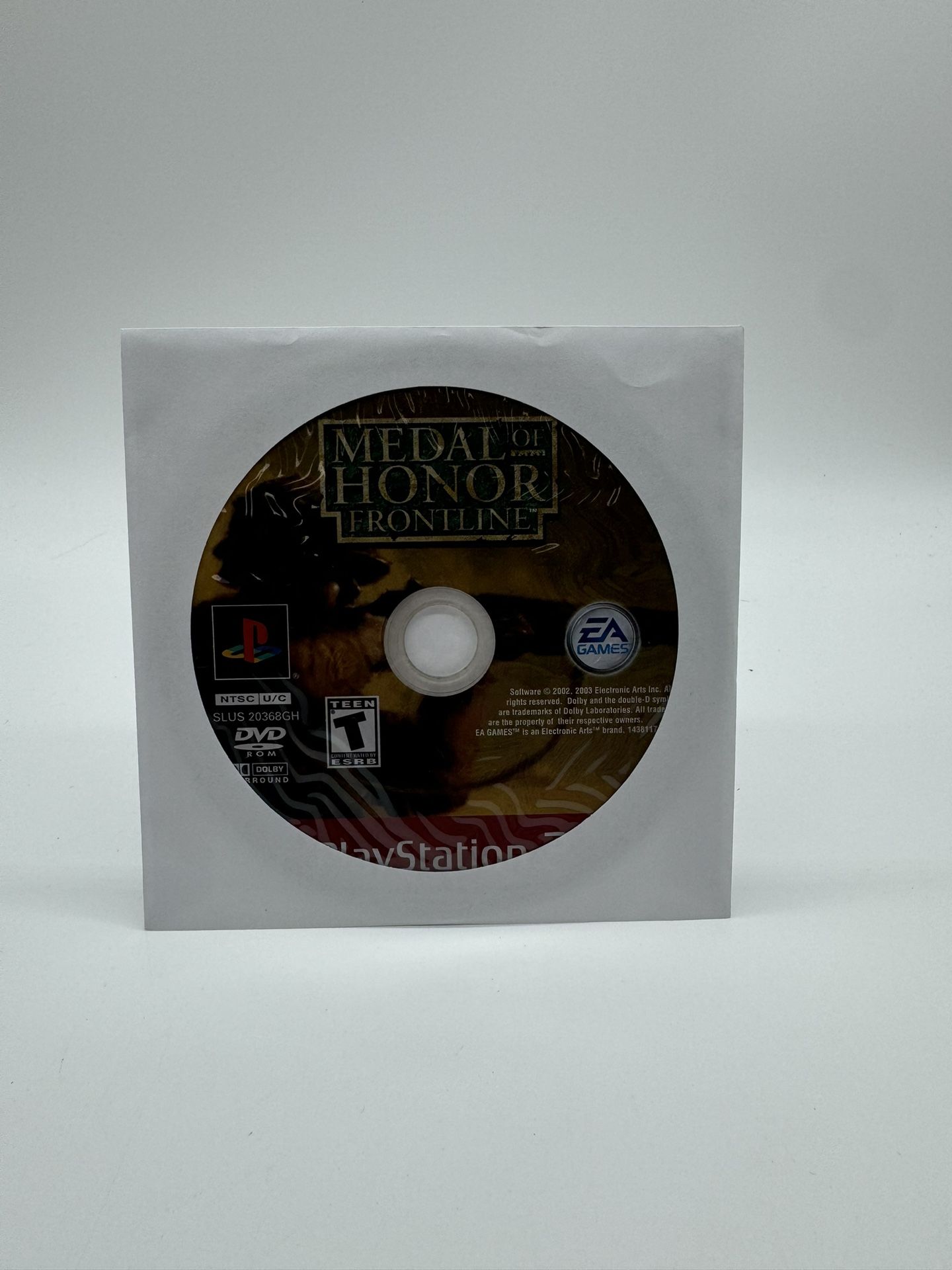 Medal of Honor: Frontline Greatest Hits (Sony PlayStation 2 PS2) Disc Only 