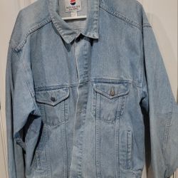 1996 Vintage Pepsi Cola  Denim Jacket Size XL 