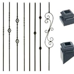 Bronze Iron Rod Balusters And Hardware Several Different Styles Many Many Of
