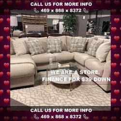 Beautiful Living Room Ingleside Linen 4pc LAF Sectional