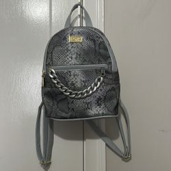 NWT Luv Betsey woman’s snake mini chain trim Backpack