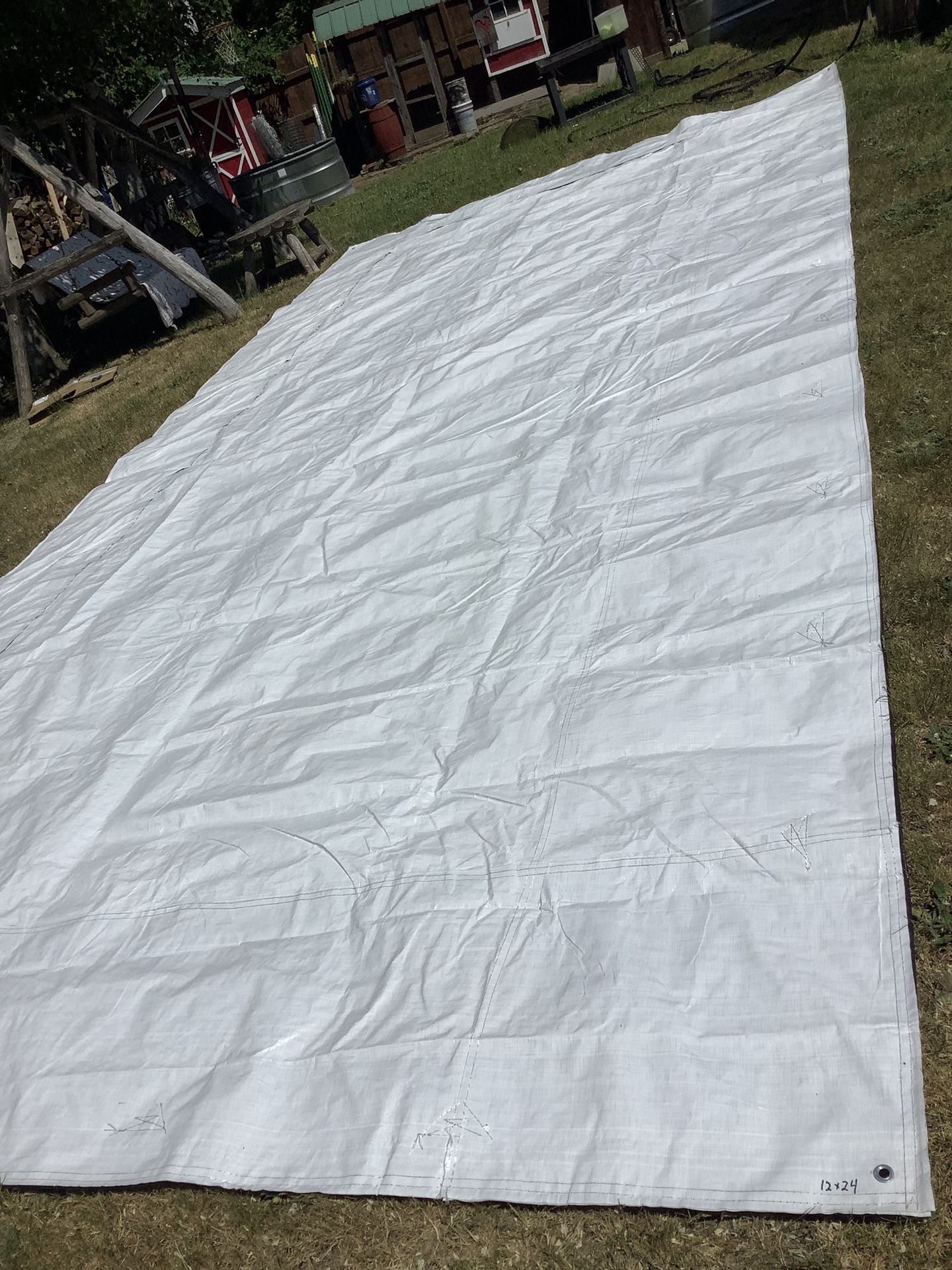 Like New Heavy Duty 12x24 Tarp For Rv/Boat/Trailer