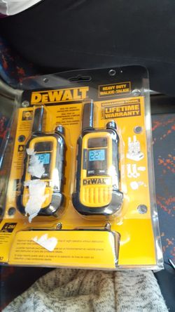 DeWalt heavy duty walkie talkies