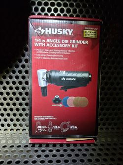 Husky 1/4 in Angle Die Grinder with Accessory Kit