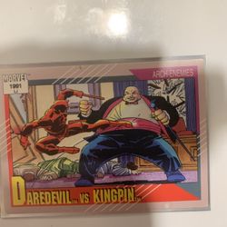 Daredevil VS KingPin 1991 Trading Card