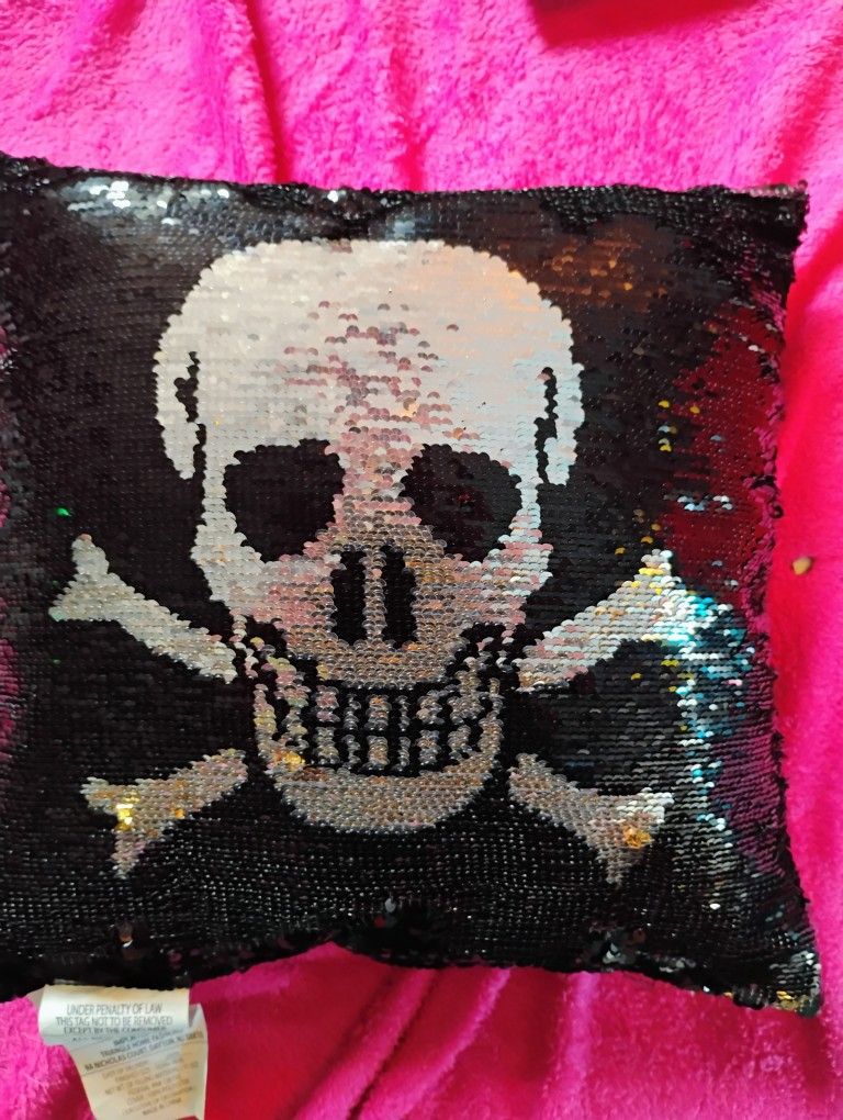 Sequence Skull Pillow