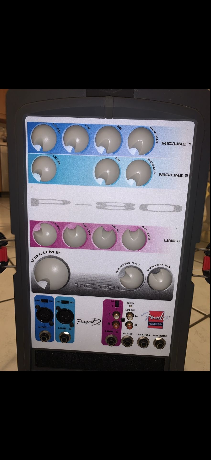 Fender P-80 Passport Portable PA System