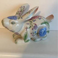 Large heavy Easter bunny. 10” x 7”.