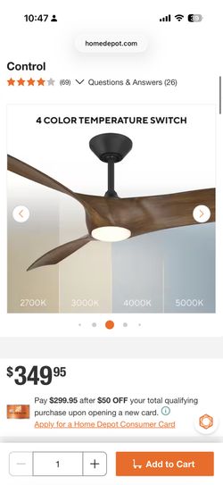Zephyr 52 in. Smart Indoor/Outdoor 3-Blade Ceiling Fan Matte Black Distressed Koa with 3000K LED and Remote Control New in box Color is th brown with