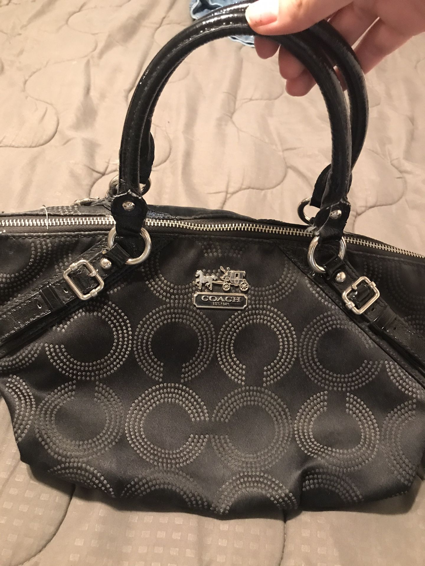 Black coach bag