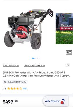 Simpson pro series pressure washer