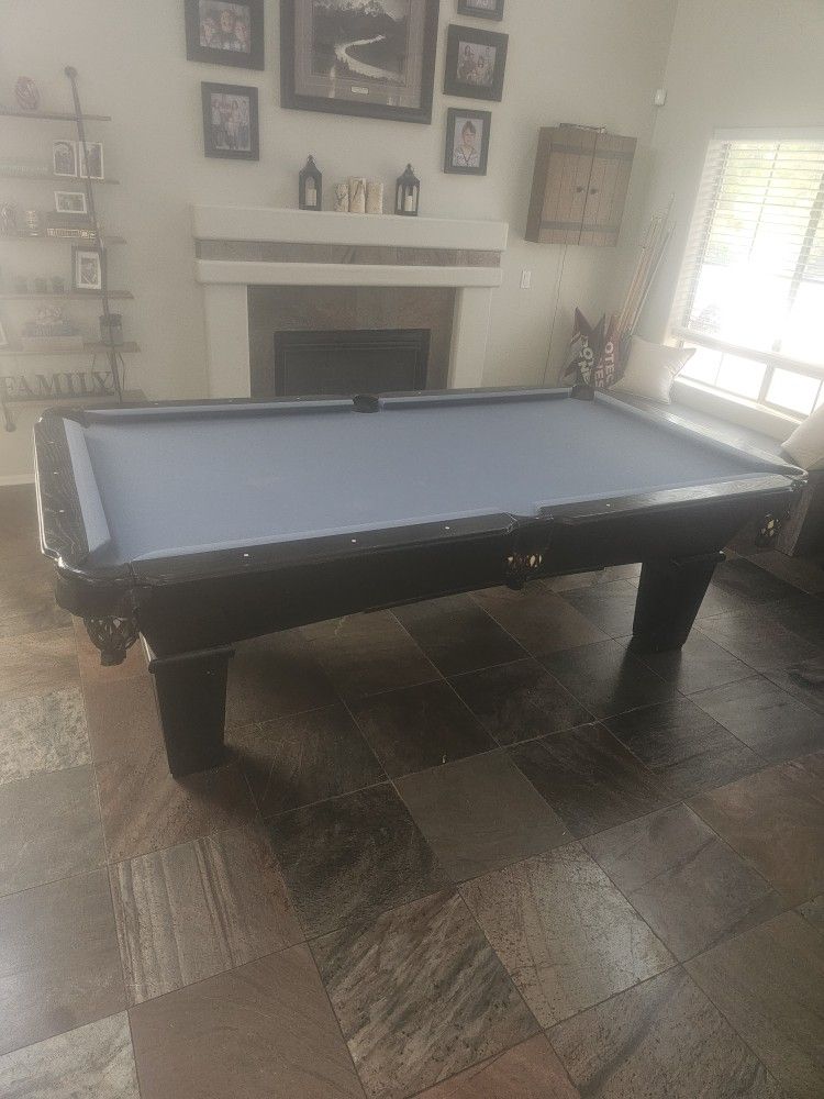 8ft Pool Table Blues Felt