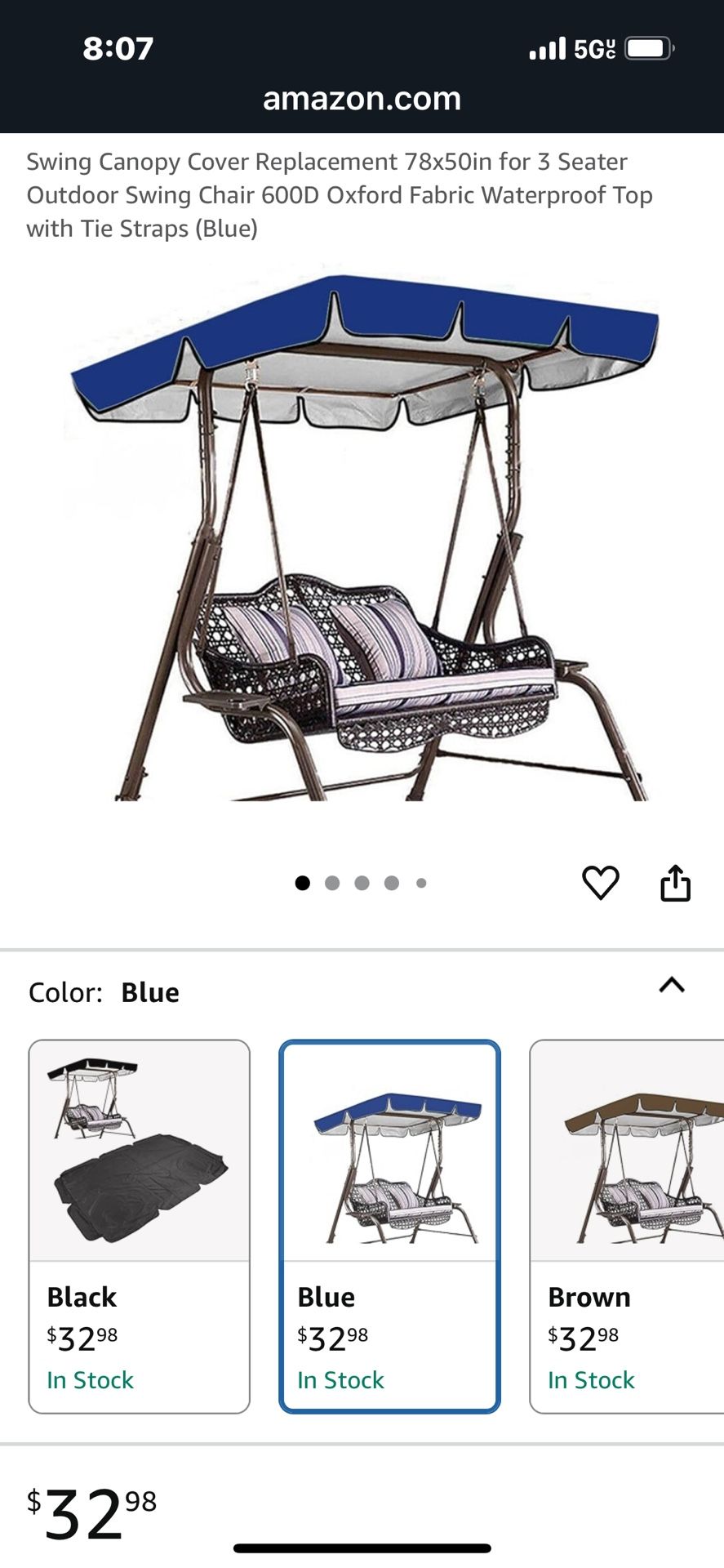 New Replacement Canopy Cover